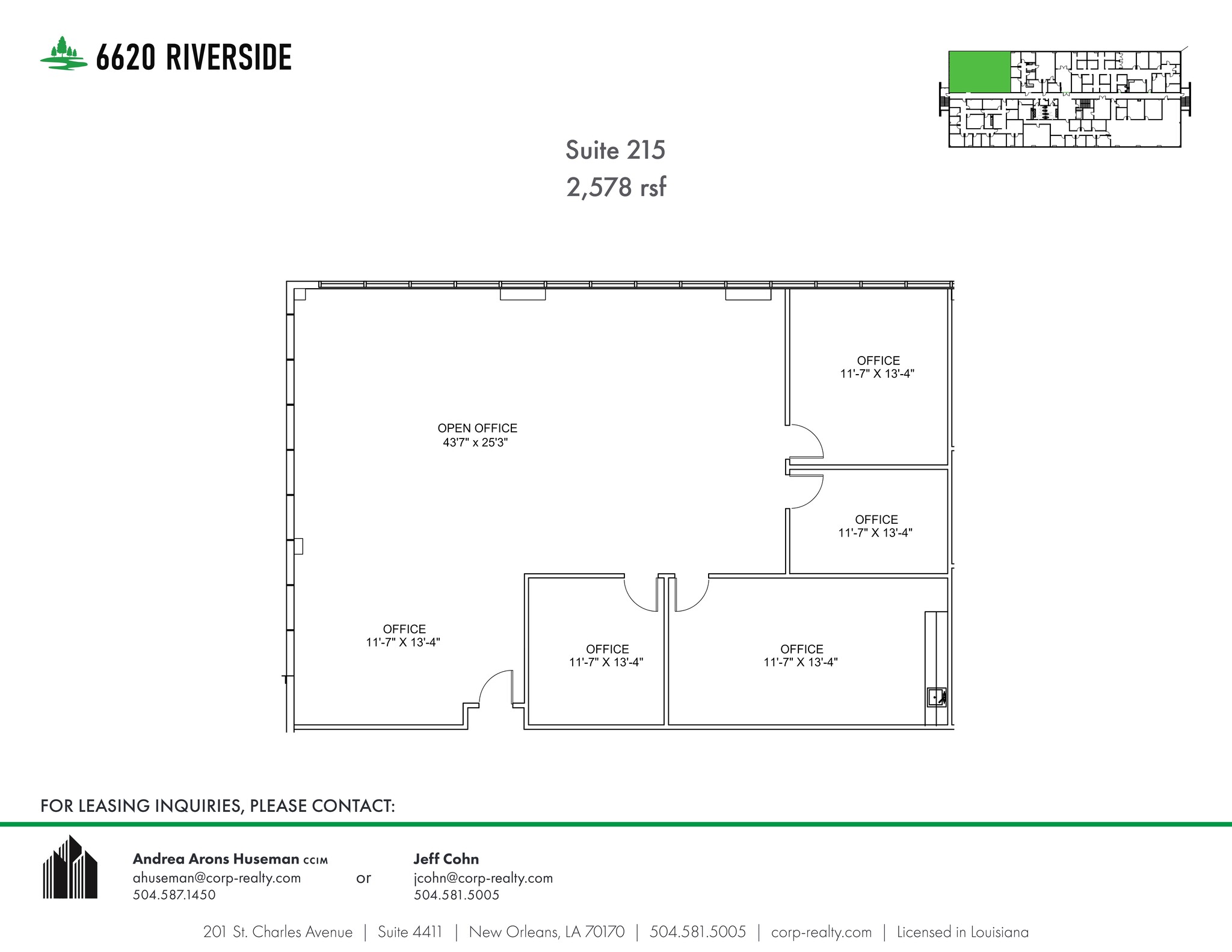 6660 Riverside Dr, Metairie, LA for lease Site Plan- Image 1 of 1