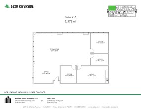 6660 Riverside Dr, Metairie, LA for lease Site Plan- Image 1 of 1