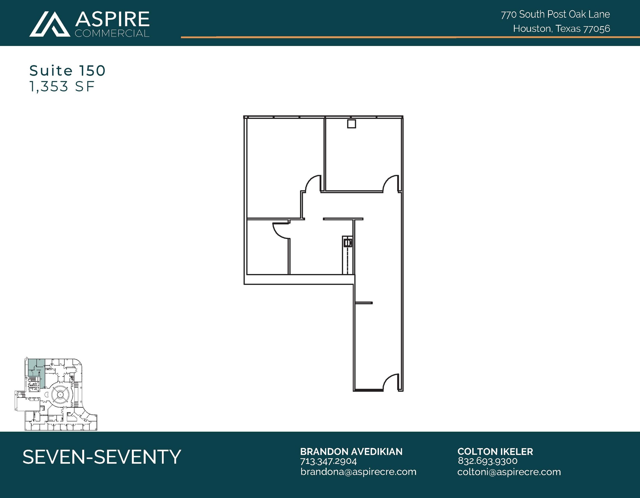 770 S Post Oak Ln, Houston, TX for lease Floor Plan- Image 1 of 1