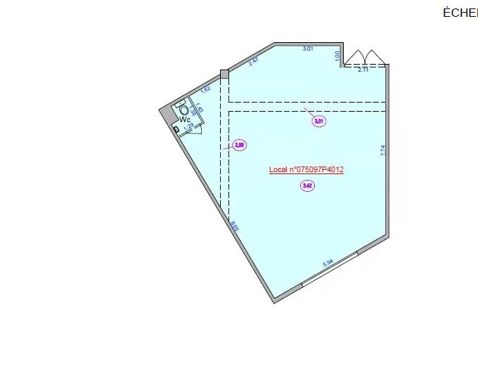 15 Cité Aubry, Paris for lease - Floor Plan - Image 3 of 3