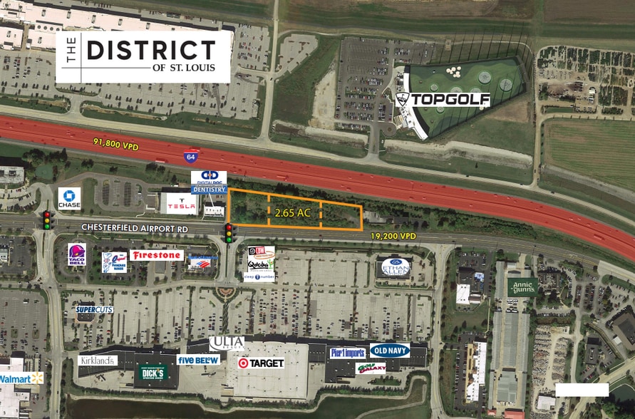 16861 Chesterfield Airport Rd, Chesterfield, MO for sale - Aerial - Image 2 of 3