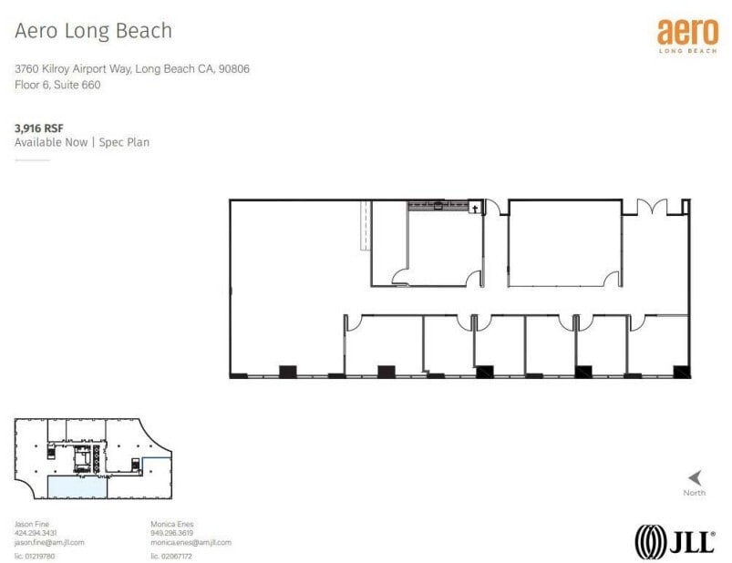 3900 Kilroy Airport Way, Long Beach, CA for lease Floor Plan- Image 1 of 1