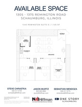 1305 Remington Rd, Schaumburg, IL for lease Floor Plan- Image 1 of 2