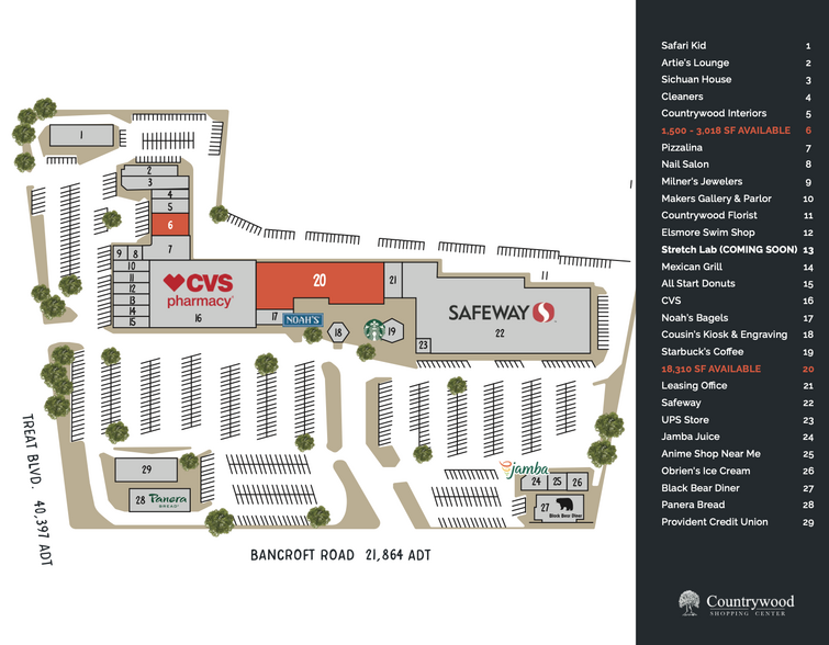 718 Bancroft Rd, Walnut Creek, CA for lease - Site Plan - Image 2 of 5