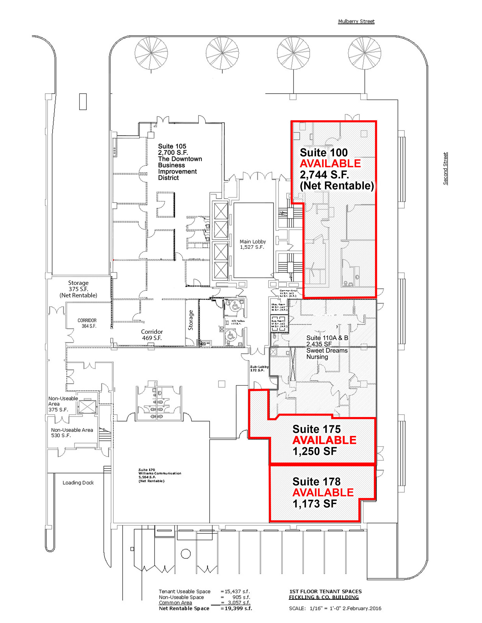 577 Mulberry St, Macon-Bibb, GA for lease Floor Plan- Image 1 of 1