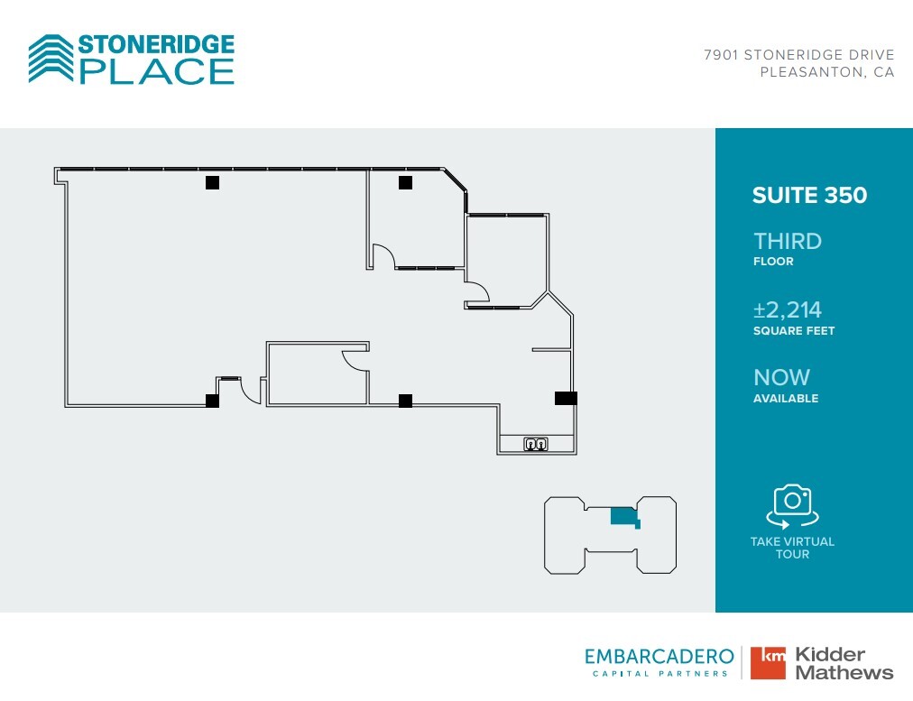 7901 Stoneridge Dr, Pleasanton, CA for lease Floor Plan- Image 1 of 2