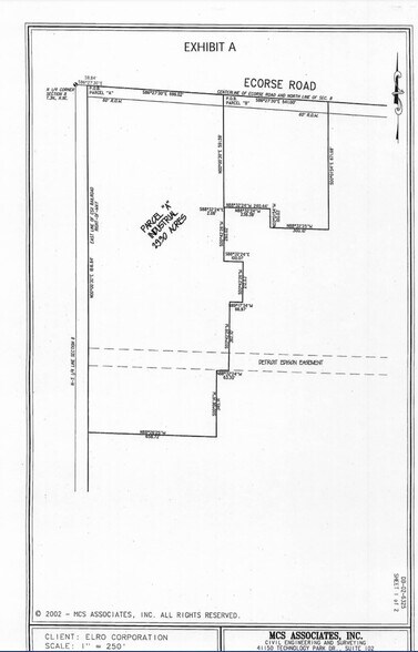 Ecorse Rd, Romulus, MI for sale - Plat Map - Image 3 of 3