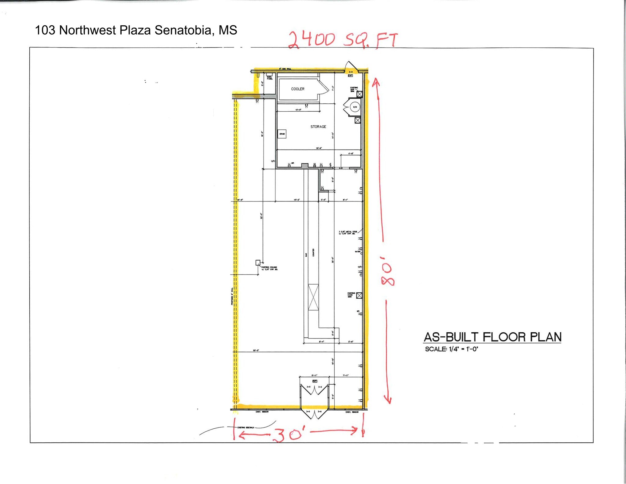 100-126 Northwest Plaza Dr, Senatobia, MS for lease Site Plan- Image 1 of 1