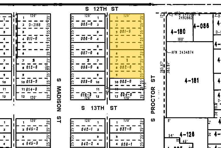 3902-3910 S 12th St, Tacoma, WA for lease - Plat Map - Image 2 of 4