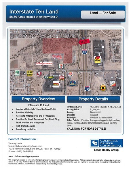 1000 Antonio St, Anthony, TX for sale - Primary Photo - Image 1 of 1