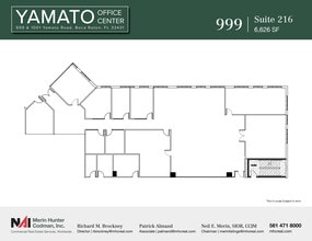999-1001 W Yamato Rd, Boca Raton, FL for lease Floor Plan- Image 1 of 2