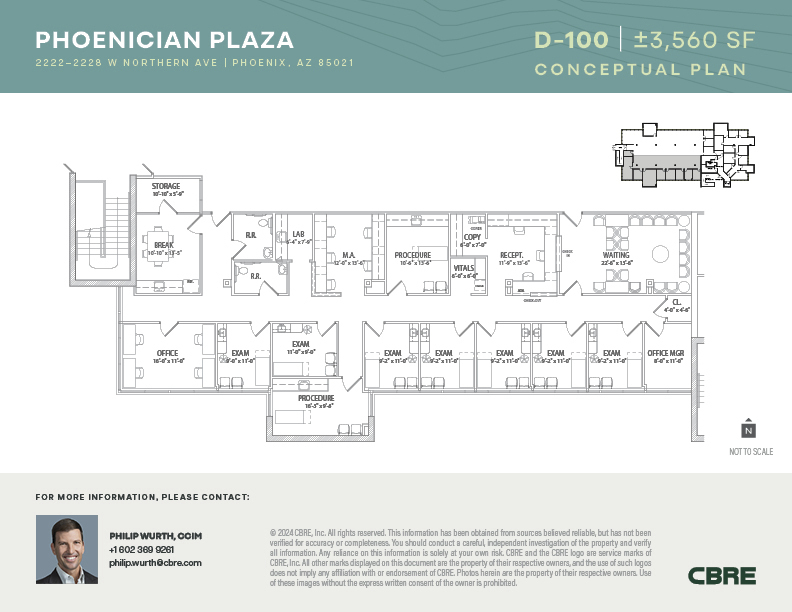 2222-2228 W Northern Ave, Phoenix, AZ for lease Floor Plan- Image 1 of 1