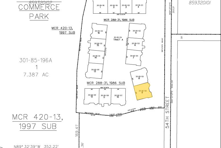 110 S 54th St, Chandler, AZ for lease - Plat Map - Image 2 of 9