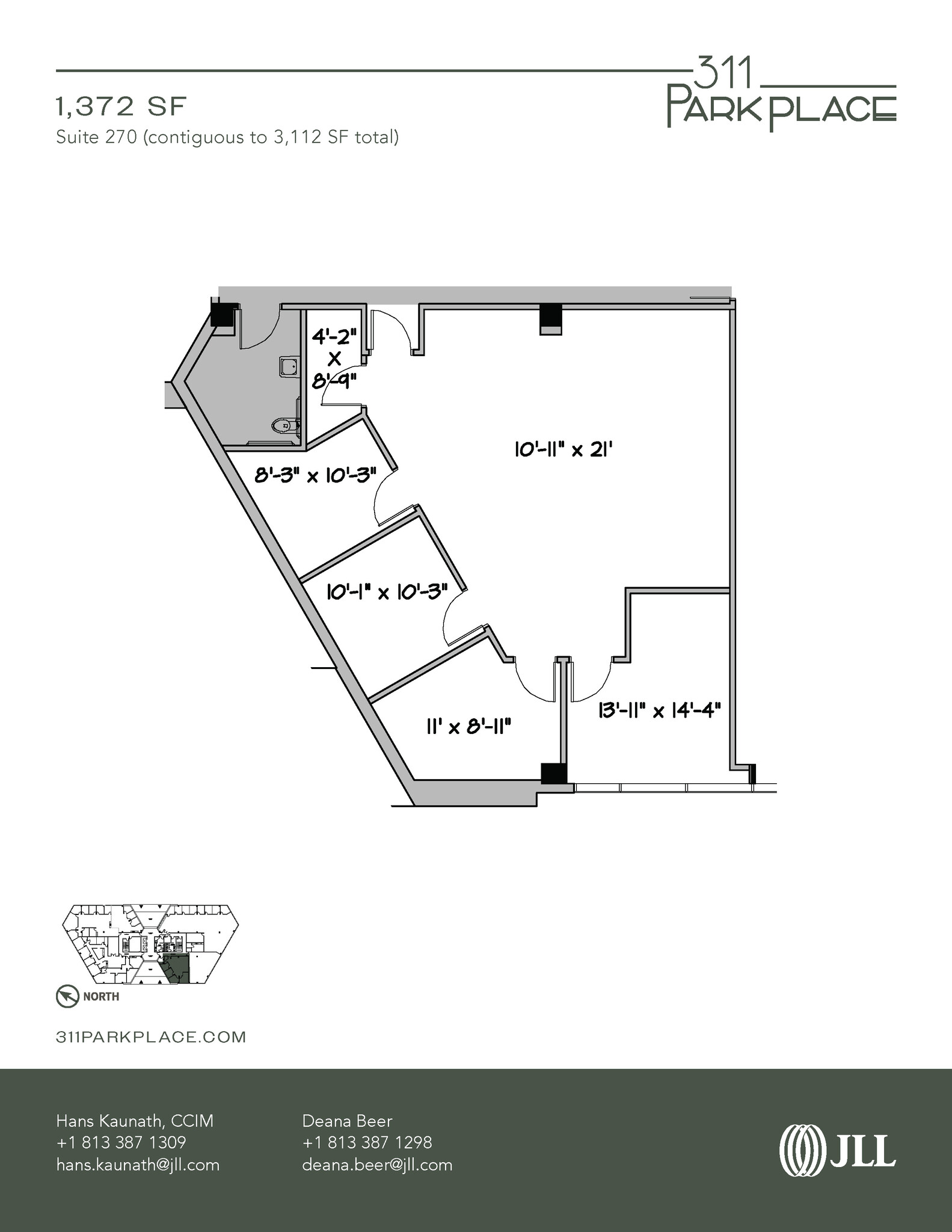 311 Park Place Blvd, Clearwater, FL for lease Floor Plan- Image 1 of 2