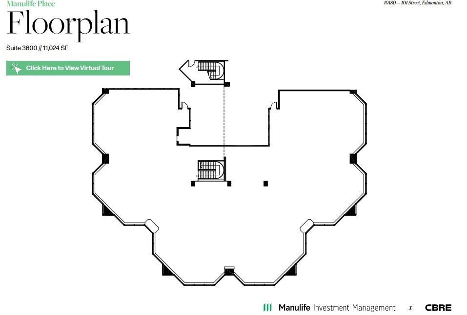 10180 101 St NW, Edmonton, AB for lease Floor Plan- Image 1 of 1