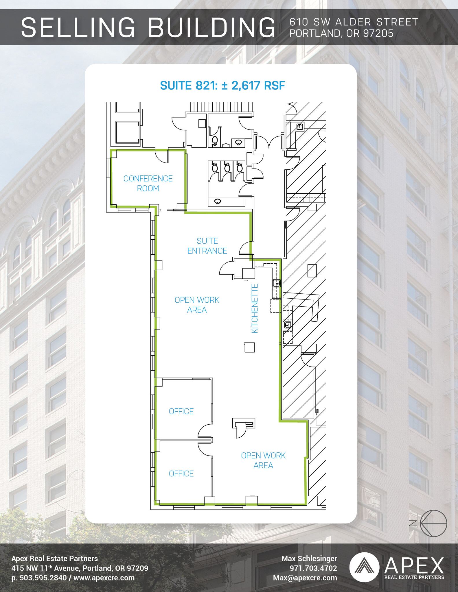 610 SW Alder St, Portland, OR for lease Floor Plan- Image 1 of 1