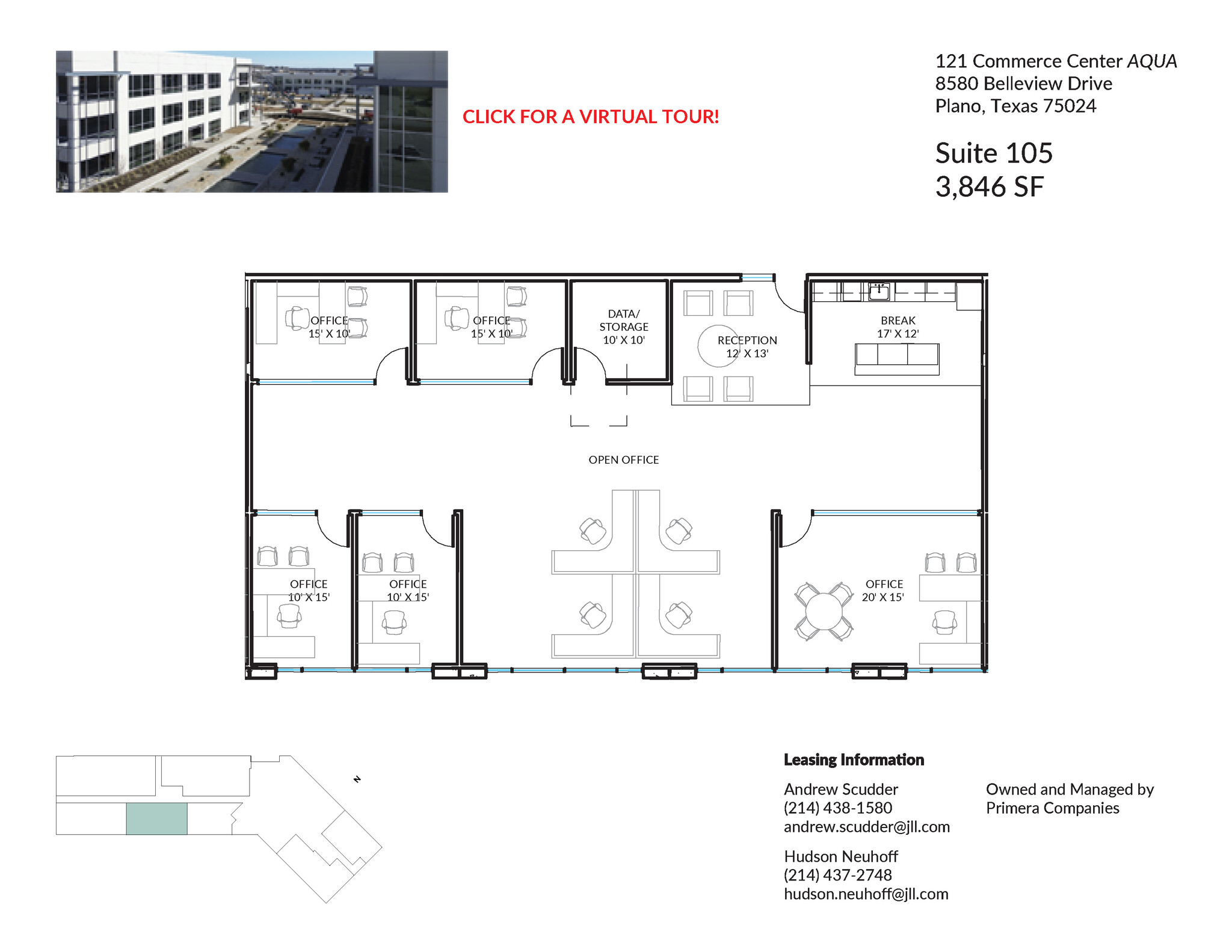 8560 Belleview Dr, Plano, TX for lease Floor Plan- Image 1 of 2