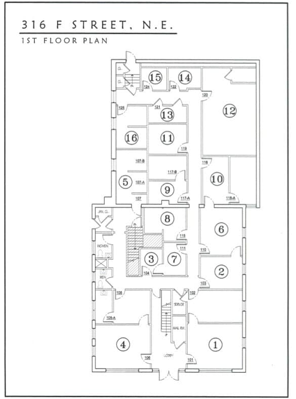 316 F St NE, Washington, DC for lease Floor Plan- Image 1 of 1