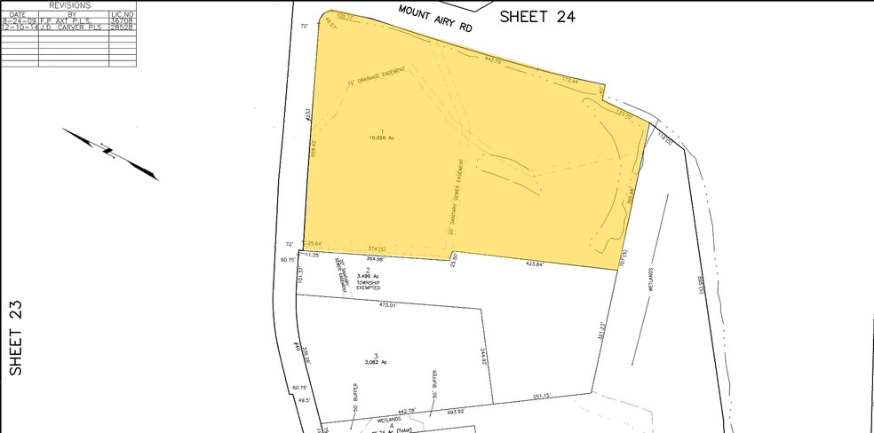 233 Mount Airy Rd, Basking Ridge, NJ for lease - Plat Map - Image 2 of 2