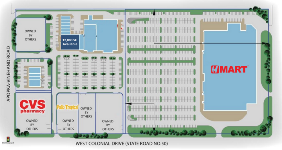 7501-7649 W Colonial Dr, Orlando, FL for lease - Site Plan - Image 2 of 23