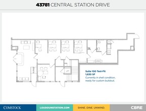 43777 Central Station Dr, Ashburn, VA for lease Floor Plan- Image 1 of 1