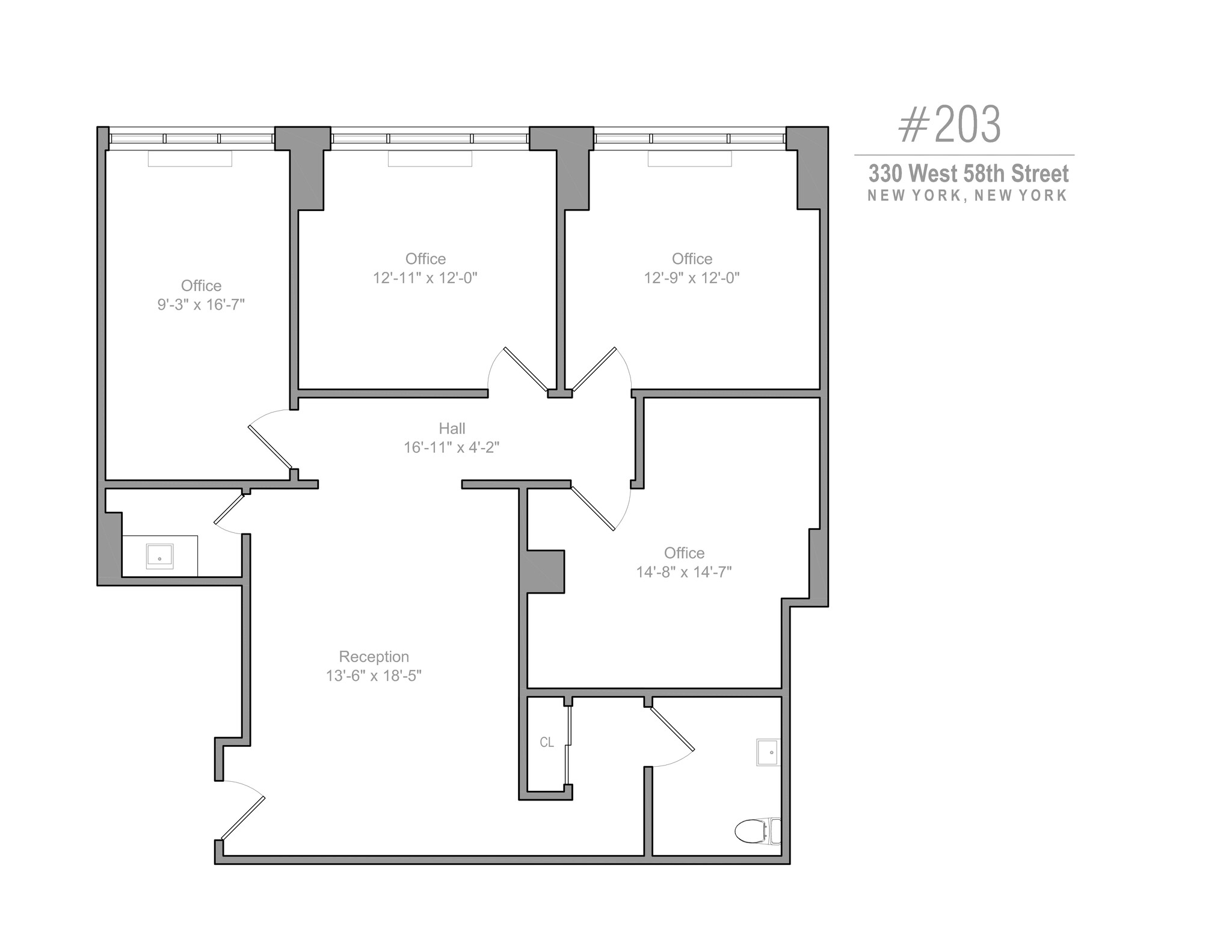 315 W 57th St, New York, NY for lease Site Plan- Image 1 of 2