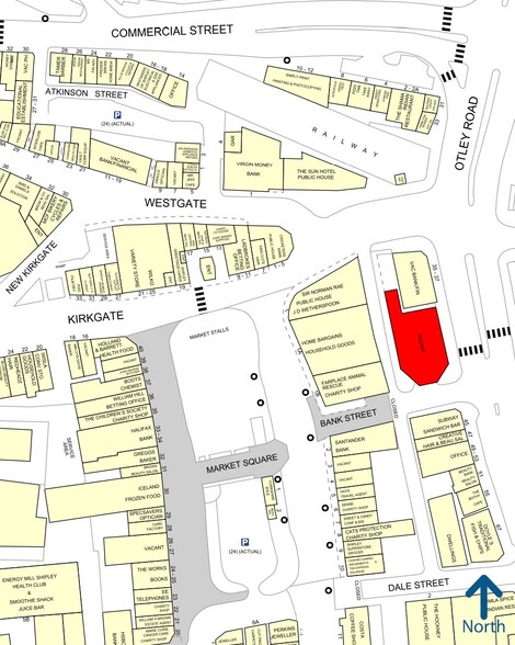 Bank St, Shipley for lease - Goad Map - Image 2 of 2