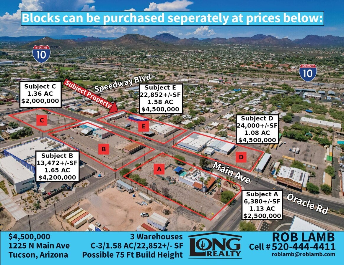 1225 N Main Ave, Tucson, AZ 85705 3 Gem Show Warehouses For Sale