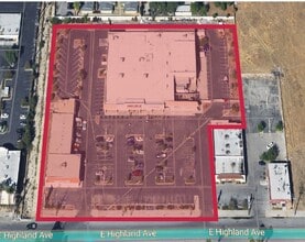 1700 E Highland Ave, San Bernardino, CA - AERIAL  map view