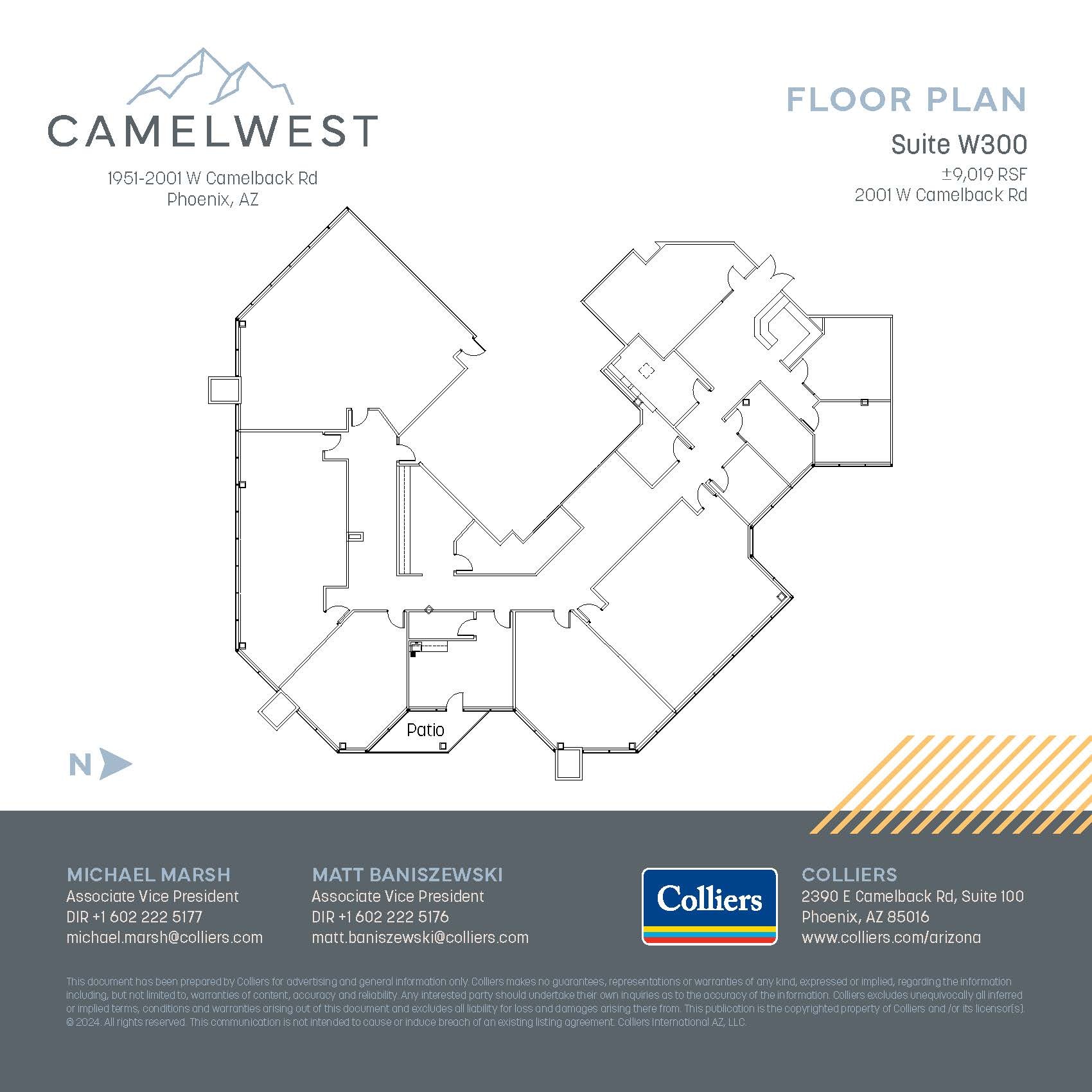 2001 W Camelback Rd, Phoenix, AZ for lease Floor Plan- Image 1 of 1