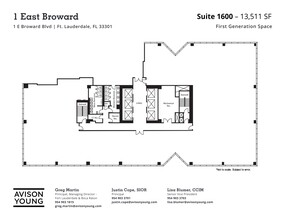 1 E Broward Blvd, Fort Lauderdale, FL for lease Site Plan- Image 2 of 10