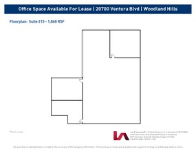 20700 Ventura Blvd, Woodland Hills, CA for lease Floor Plan- Image 1 of 1