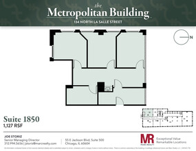 134 N LaSalle St, Chicago, IL for lease Floor Plan- Image 1 of 5