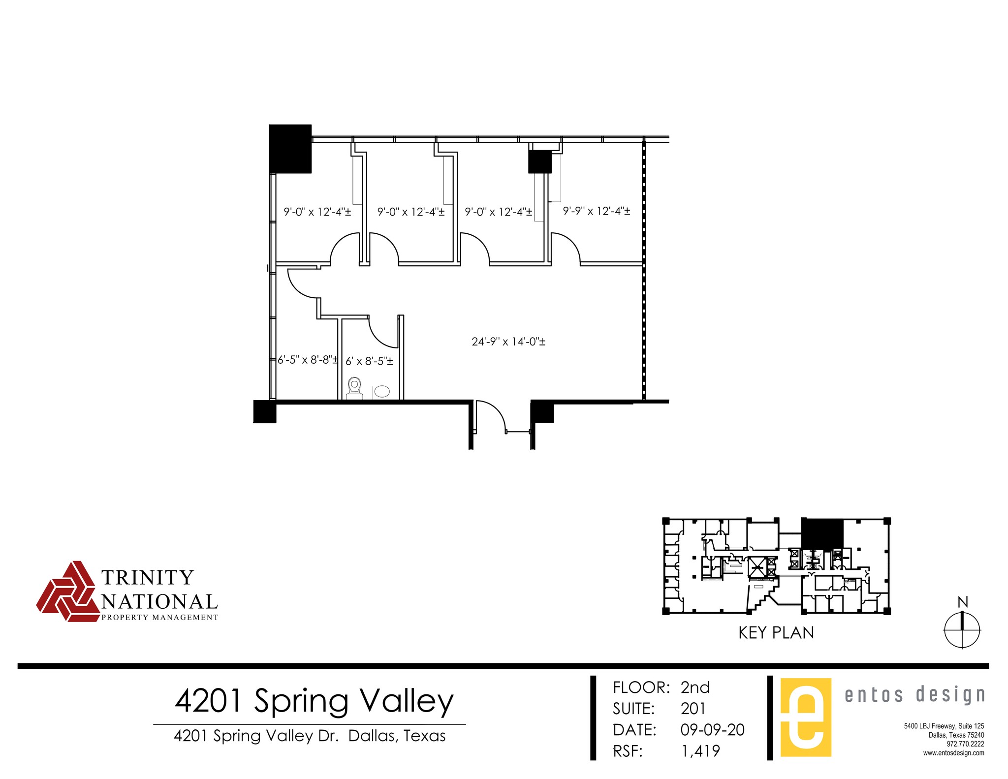 4201 Spring Valley Rd, Dallas, TX for lease Site Plan- Image 1 of 1