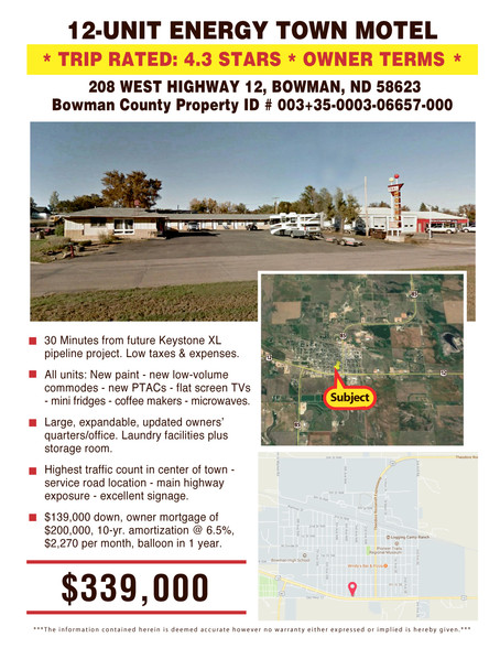 208 Highway 12 W, Bowman, ND for sale - Other - Image 1 of 1