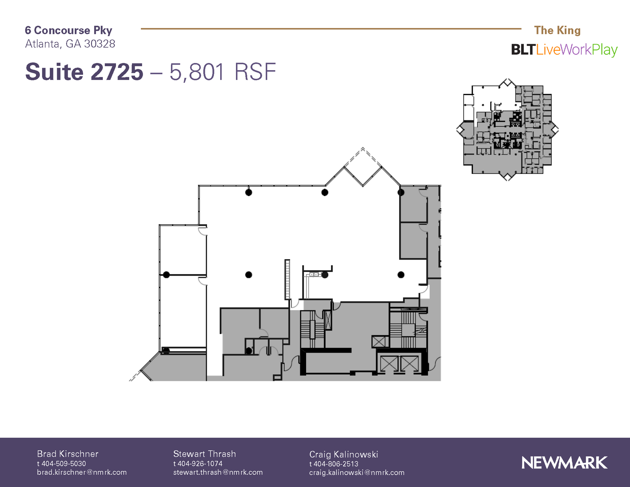 6 Concourse Pky NE, Atlanta, GA for lease Floor Plan- Image 1 of 1