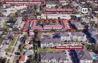 4100 S Hospital Dr, Plantation, FL - AERIAL map view - Image1