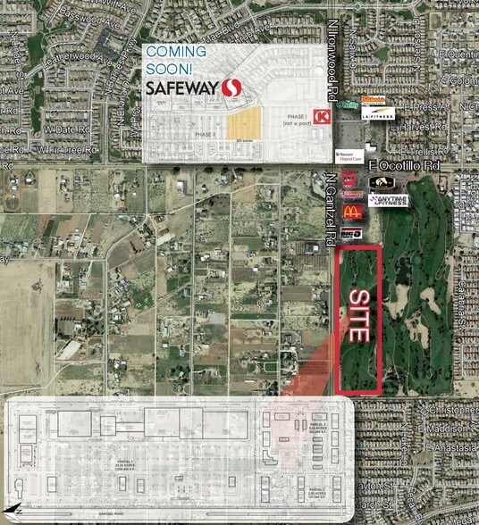 SEC Gantzel & Ocotillo, San Tan Valley, AZ for lease - Image 1 of 2
