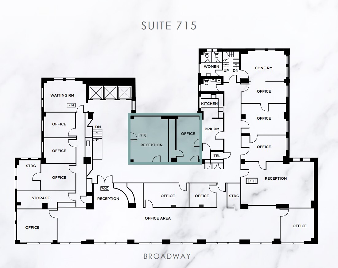 1440 Broadway, Oakland, CA for lease Floor Plan- Image 1 of 1
