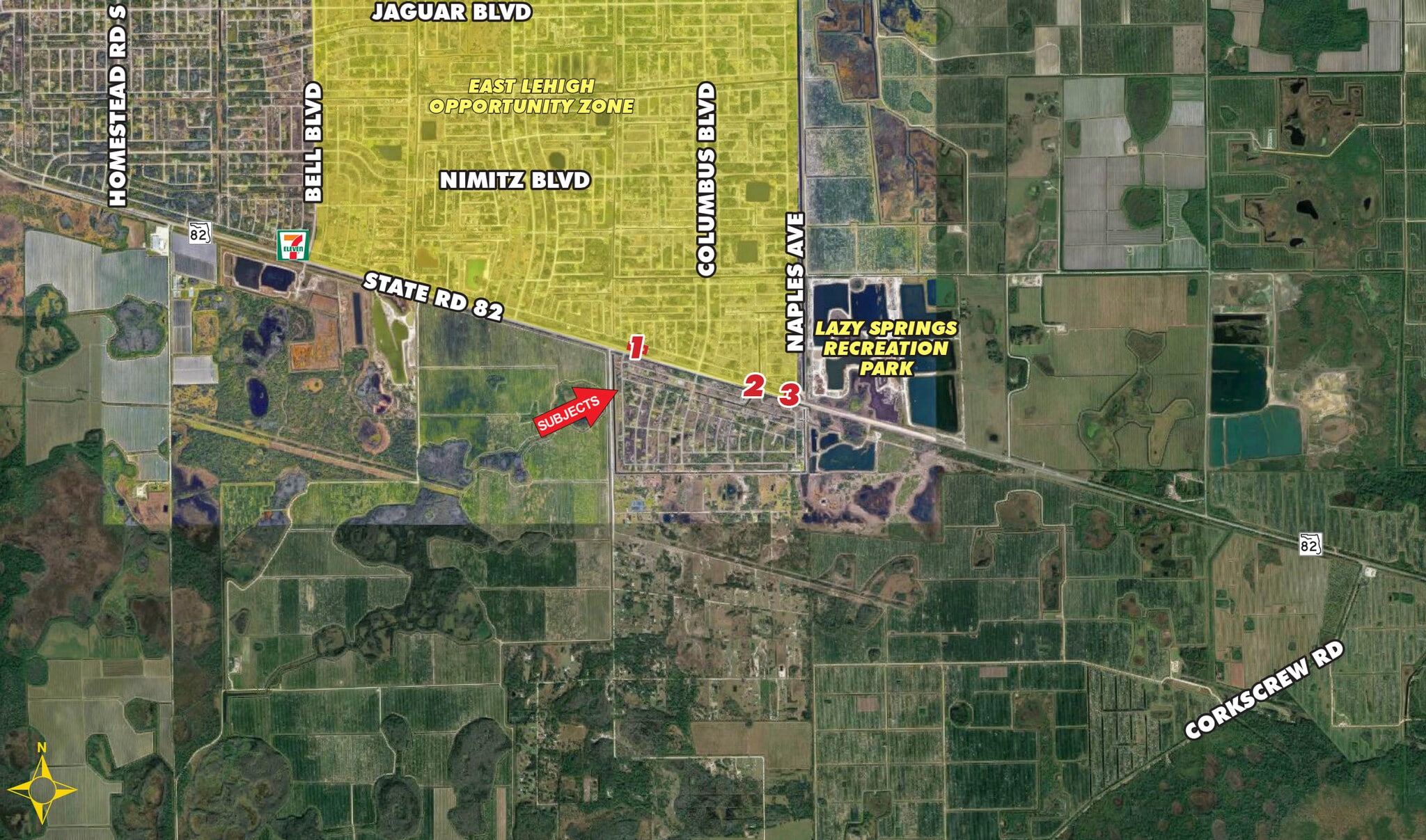 3612 Meadow Rd, Lehigh Acres, FL 33974 1.25 Acres in East Lehigh