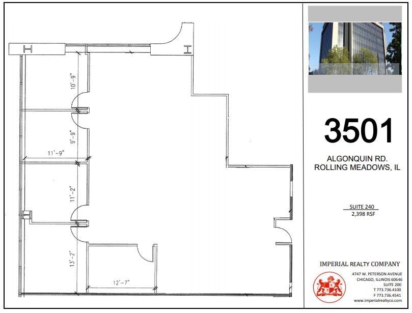 3501 Algonquin Rd, Rolling Meadows, IL for lease Floor Plan- Image 1 of 8