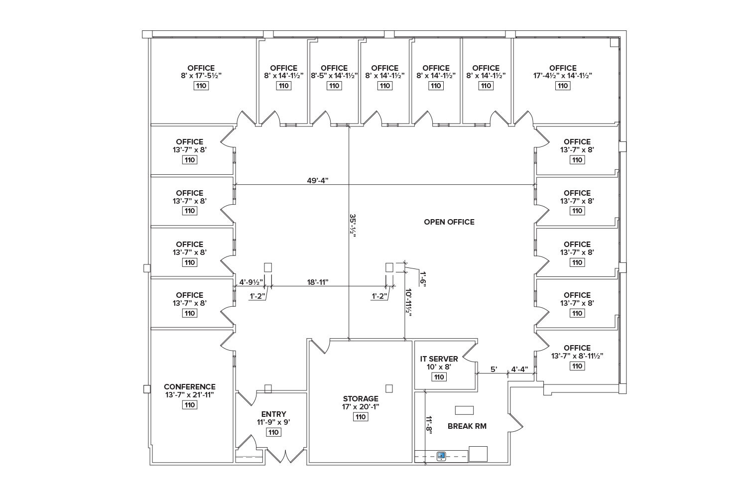 3040 Route 22 West, Branchburg, NJ for lease Floor Plan- Image 1 of 2