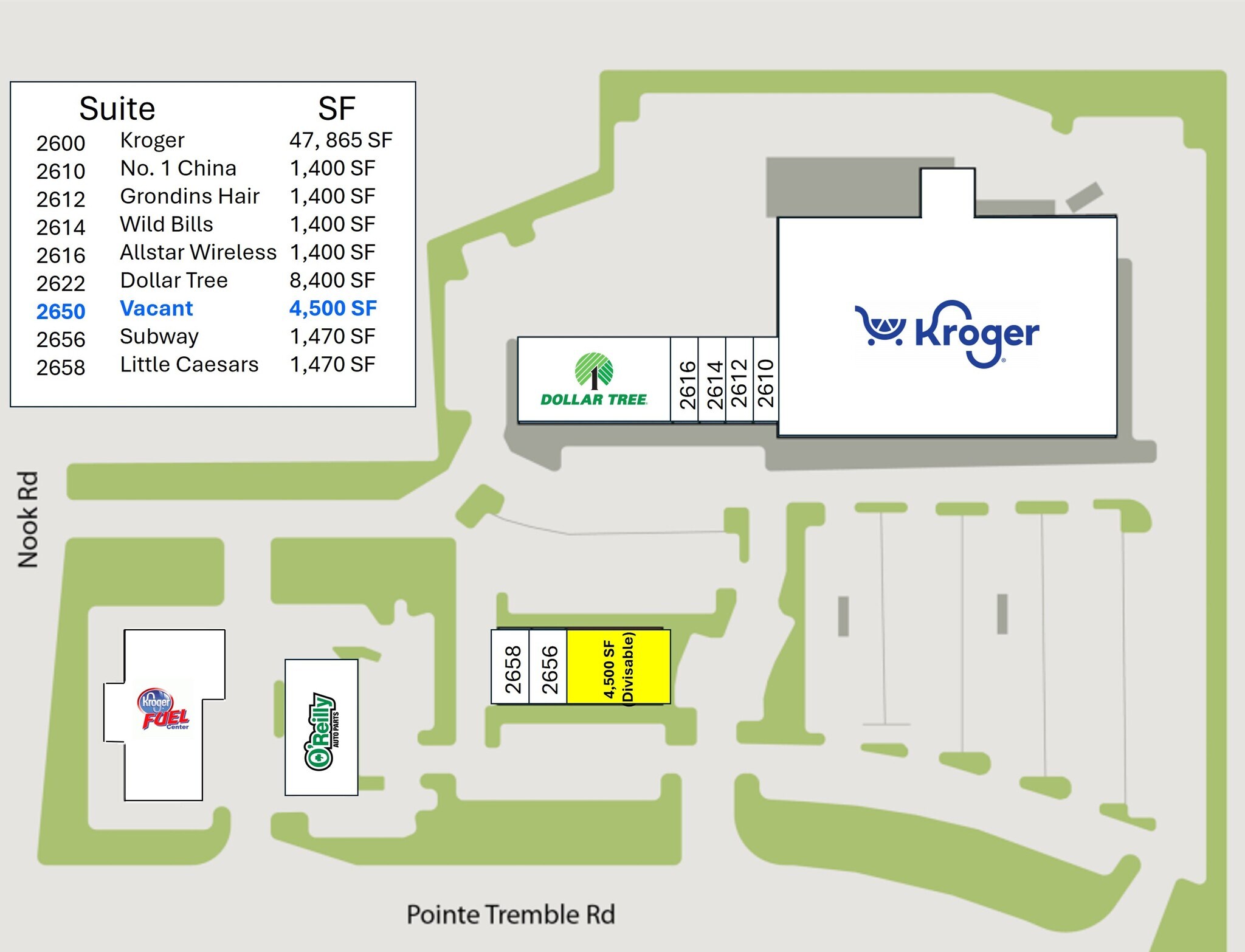 2600-2680 Pointe Tremble Rd, Algonac, MI for lease Floor Plan- Image 1 of 1