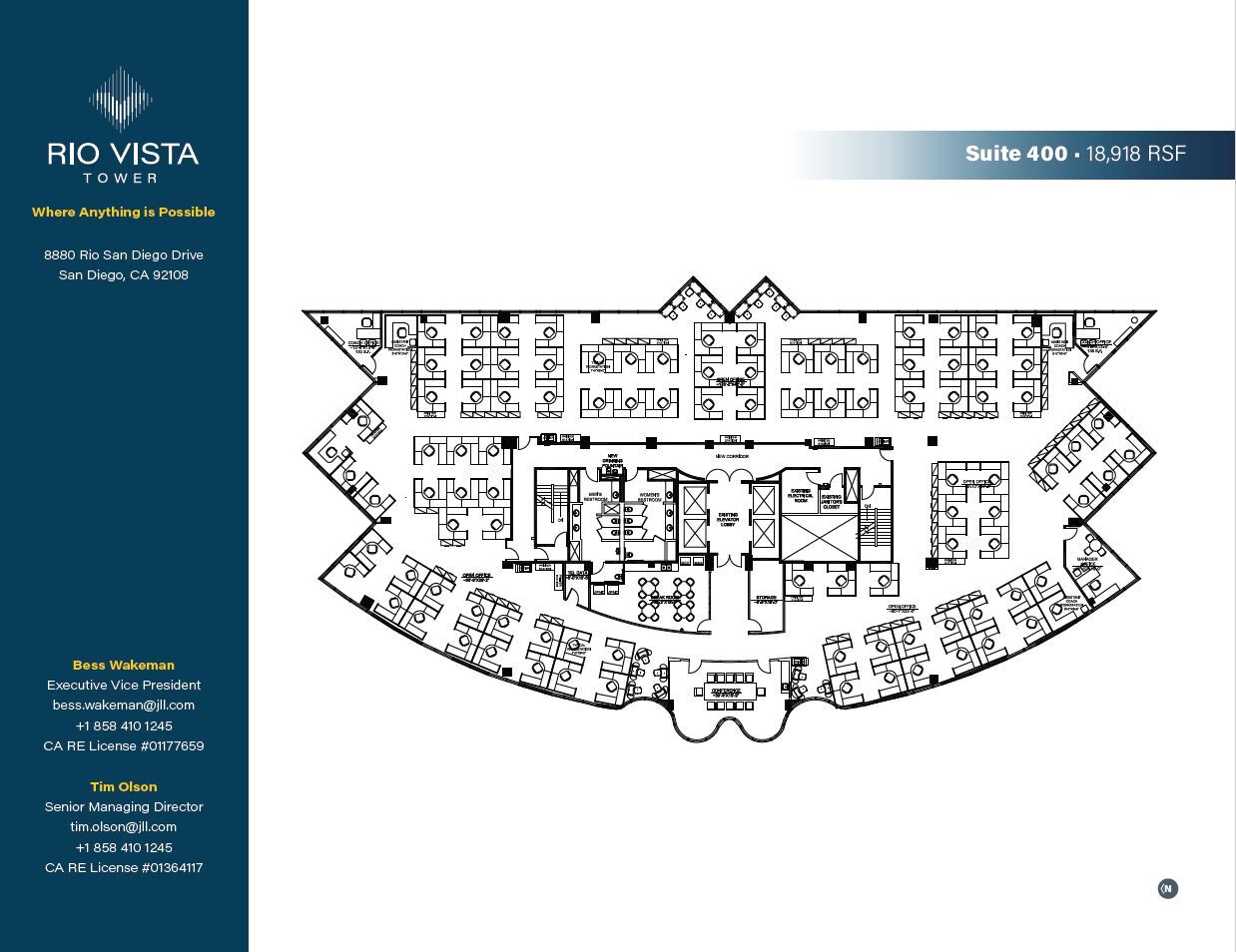 8880 Rio San Diego Dr, San Diego, CA for lease Floor Plan- Image 1 of 8