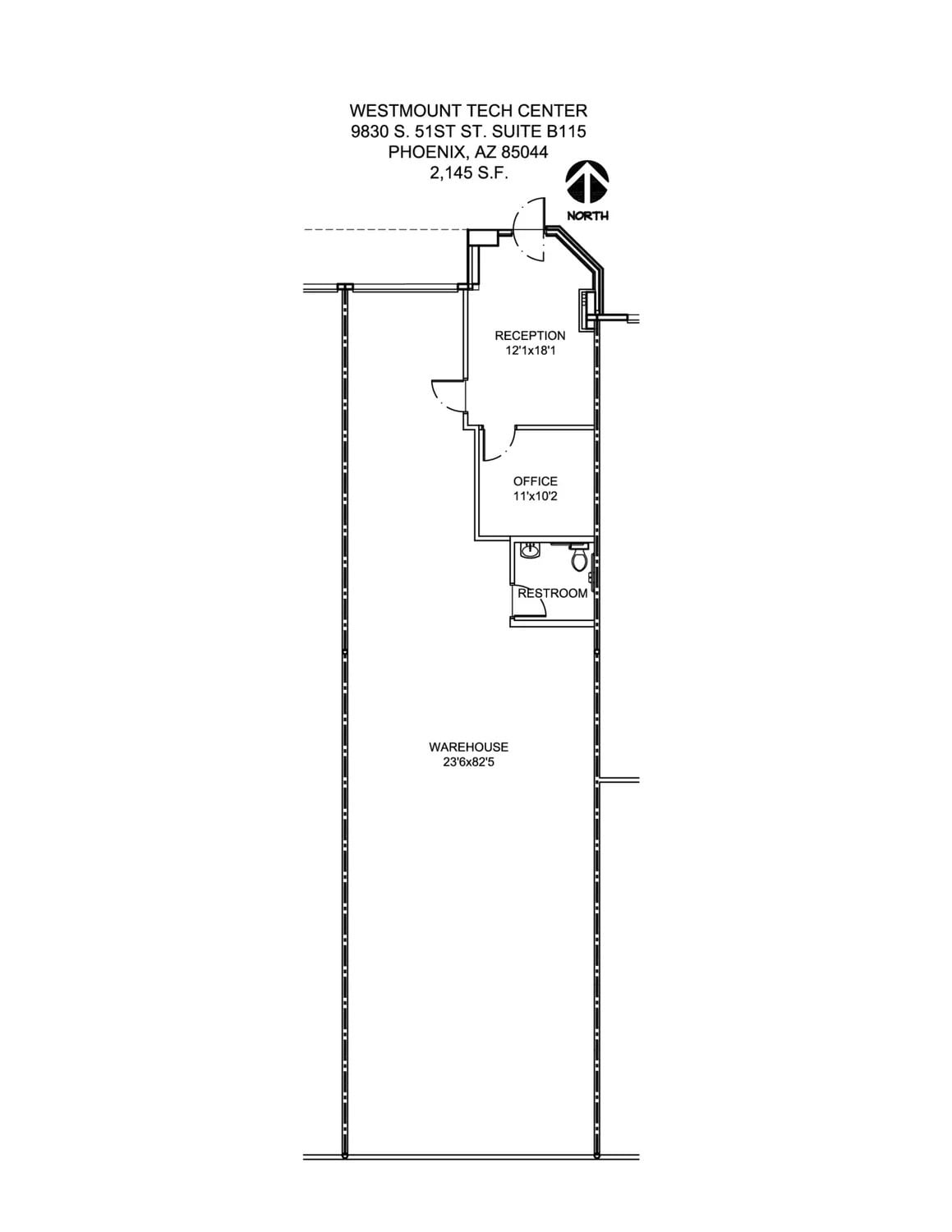 9831 S 51st St, Phoenix, AZ for lease Floor Plan- Image 1 of 1