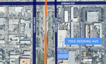 7050 Deering Ave, Canoga Park, CA - AERIAL map view