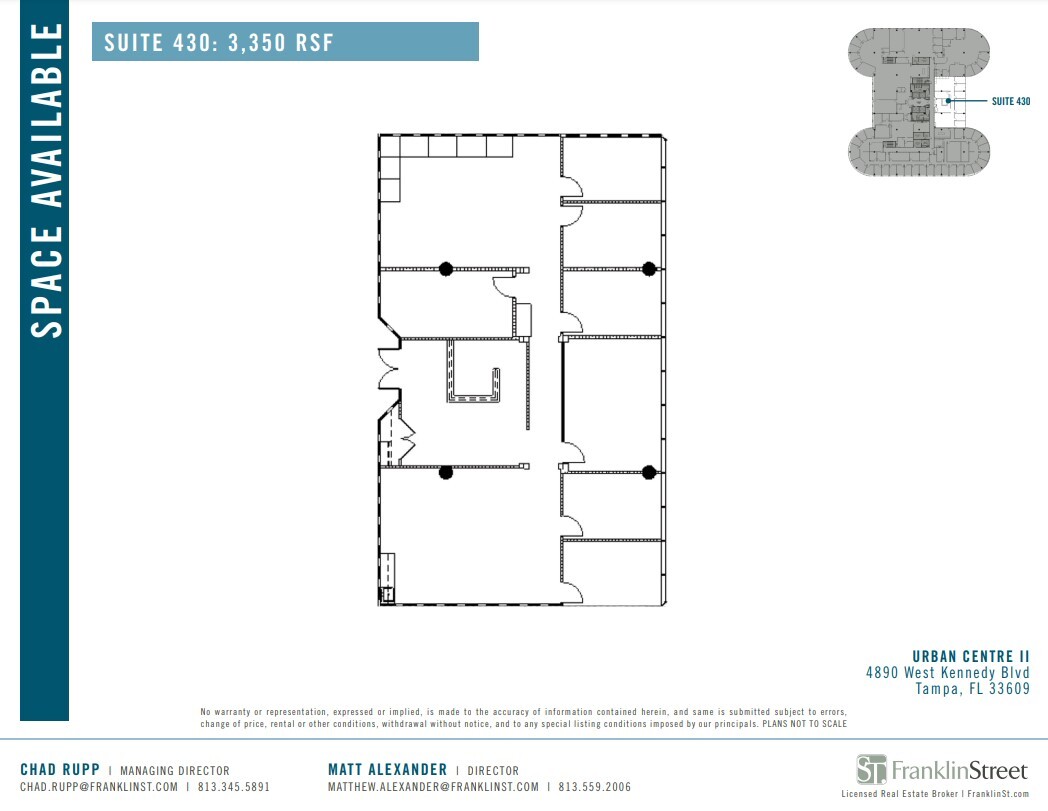 4830 W Kennedy Blvd, Tampa, FL for lease Floor Plan- Image 1 of 1