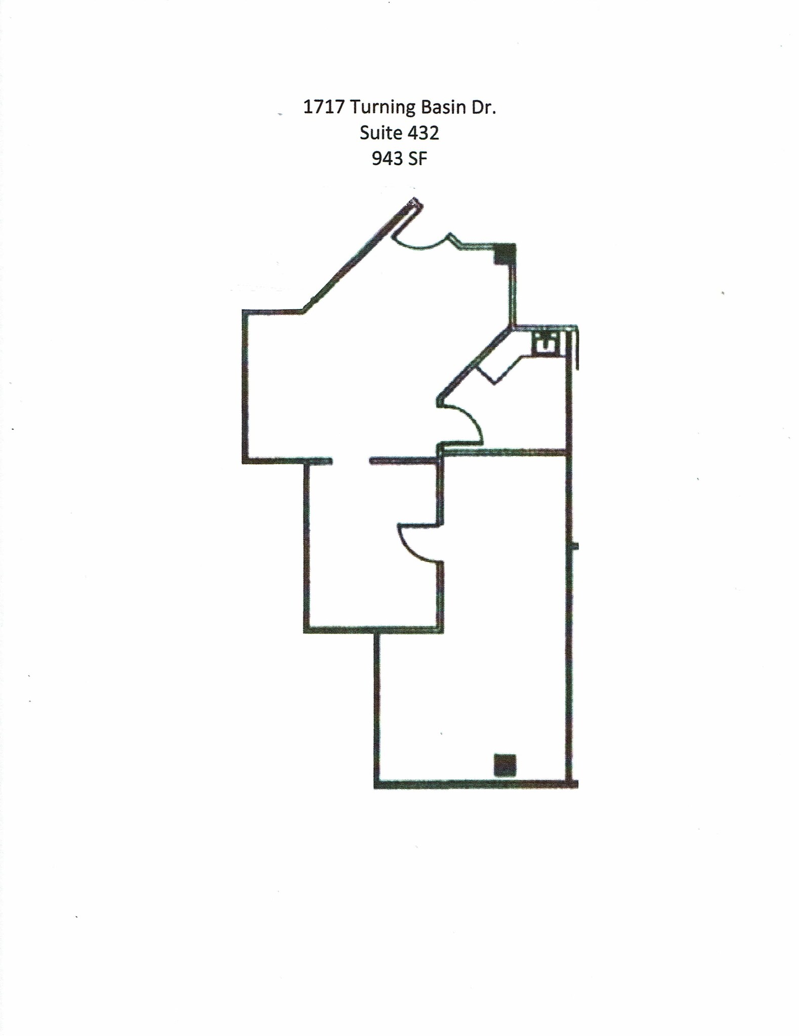 1717 Turning Basin Dr, Houston, TX for lease Site Plan- Image 1 of 1