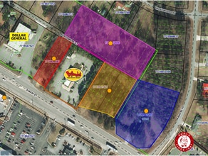 S Main St at Burgemere St, Archdale, NC - AERIAL map view - Image1