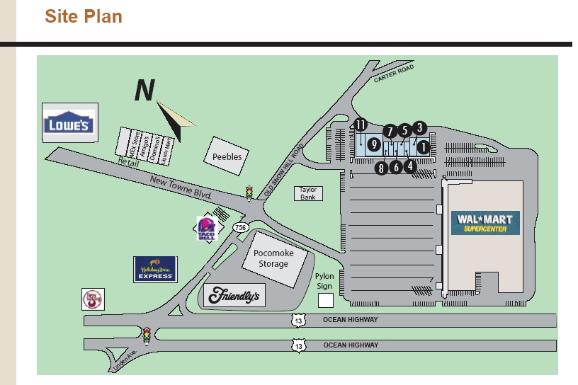 2132-2146 Old Snow Hill Rd, Pocomoke City, MD for lease - Site Plan - Image 3 of 11